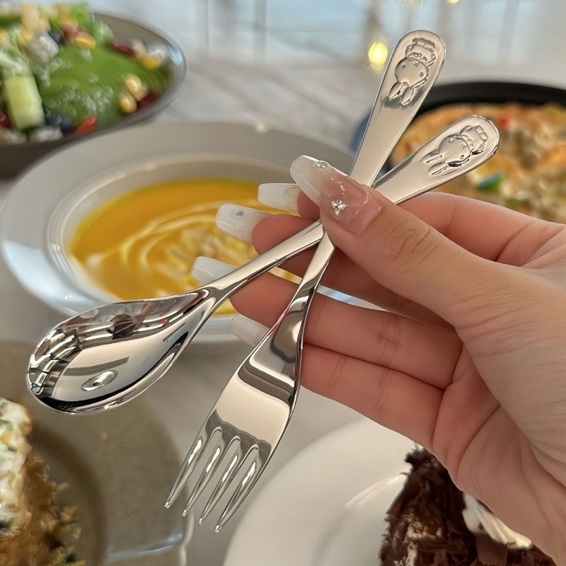 Baby Food Japan - Cucchiaio per bambini in acciaio inossidabile