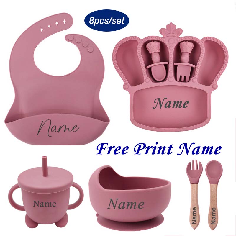 Baby Food Universe - Nome personalizzato piatto per l'alimentazione del