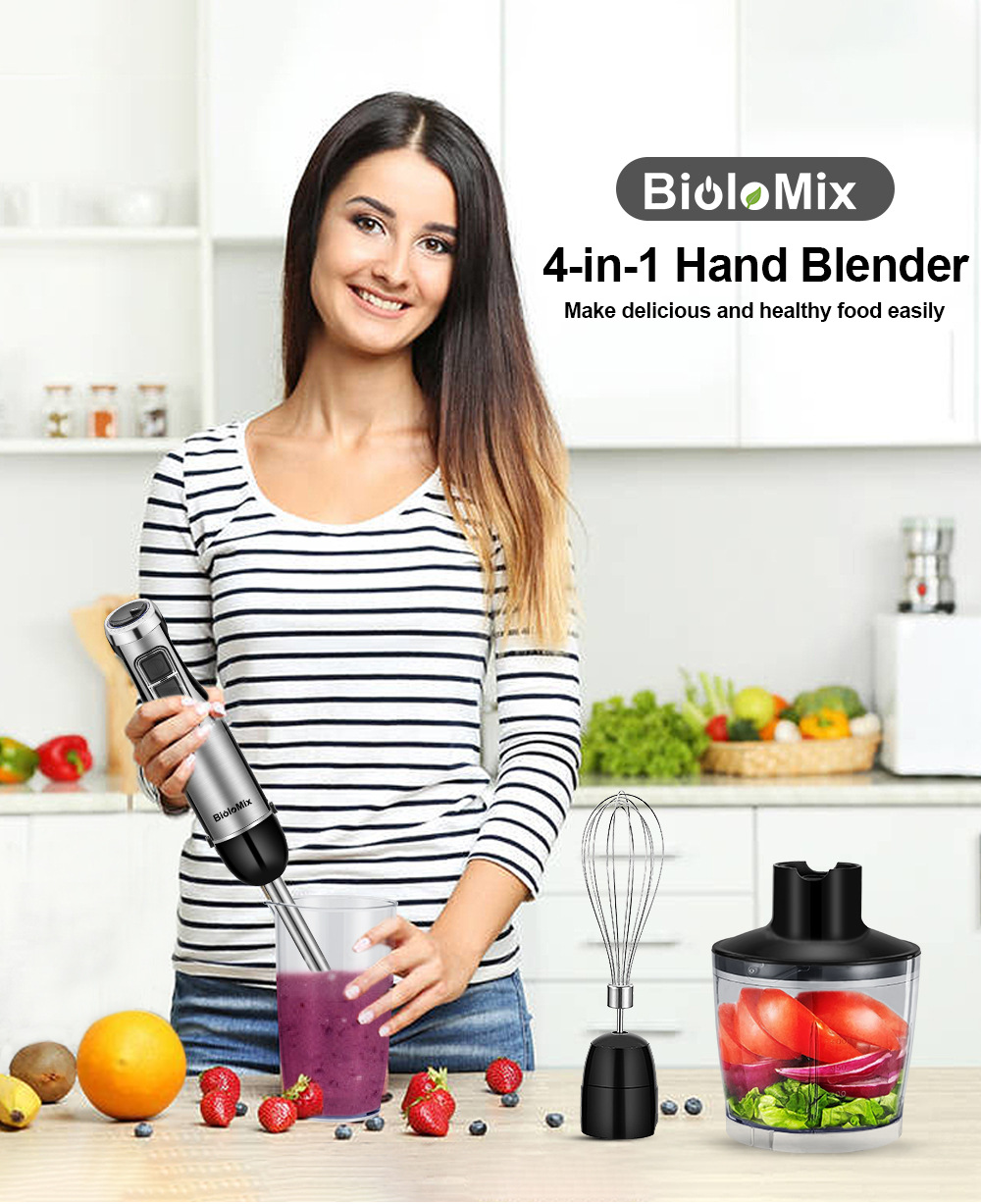 Baby Food Hand Blender - Frullatore a immersione multifunzione, robot da