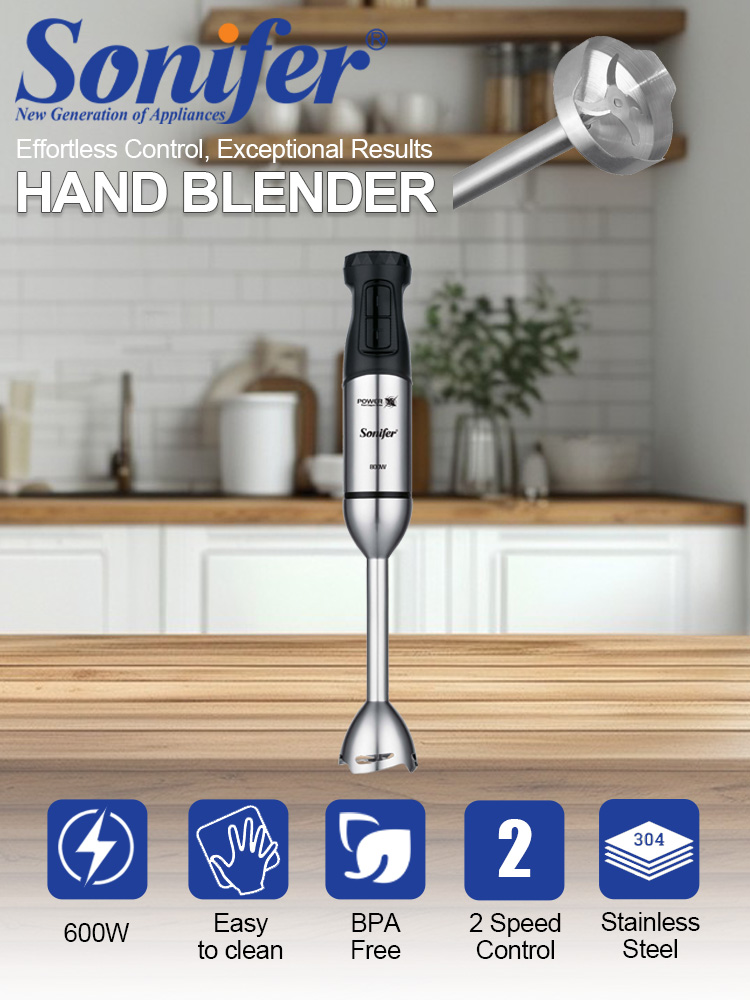 Baby Food Hand Blender - Frullatore a Immersione Sonifer SF-8181 600W