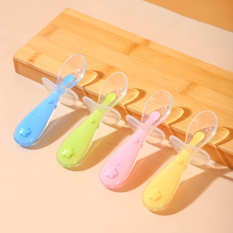 Baby Food Utensils - Cucchiaio in silicone per bambini, alimentazione