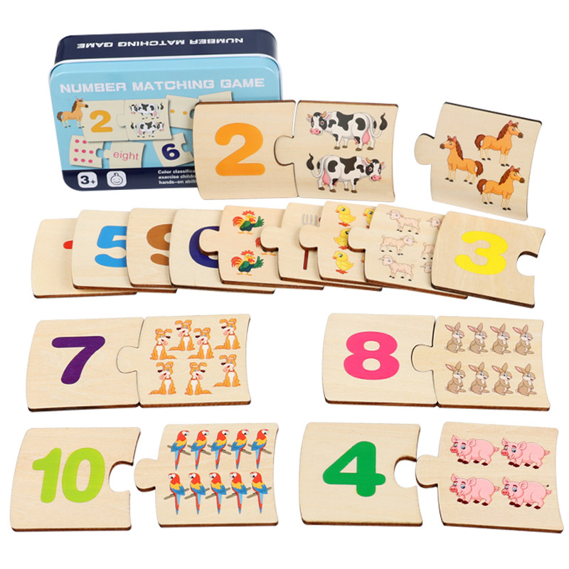 Baby Food Game - Bambini Scatola di Ferro Numero Illuminazione