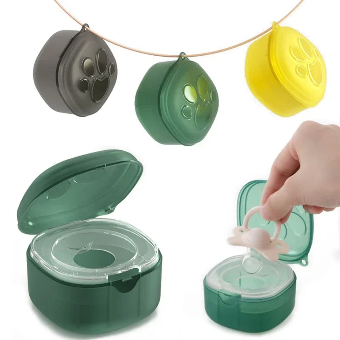 Baby Food Container - Scatola per ciuccio in silicone per