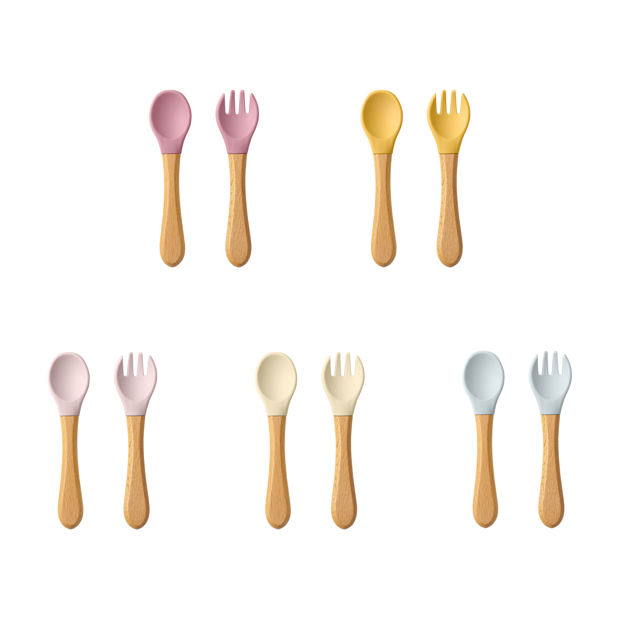 Baby Food Utensils - 2PCS Cucchiai per l'apprendimento del bambino
