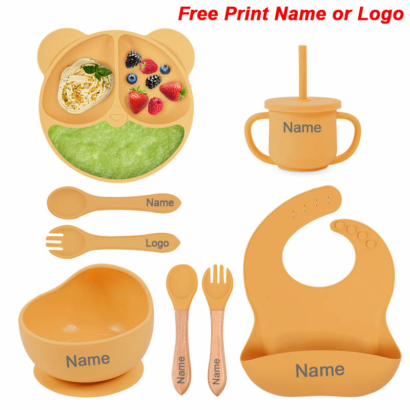 Baby Food Utensils - Set di alimentazione in silicone per