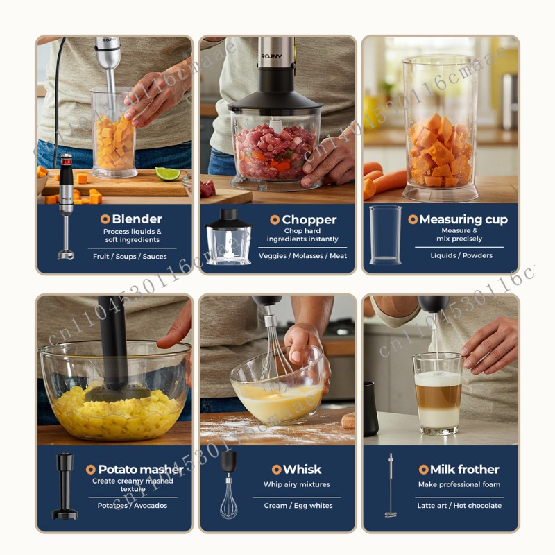 Set Frullatore a Immersione 6- - Baby Food Hand Blender recensione e prezzo