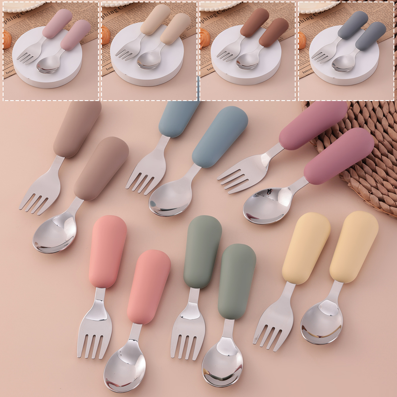 Colore Bambini 2PCS Forchetta  - Baby Food Utensils recensione e prezzo
