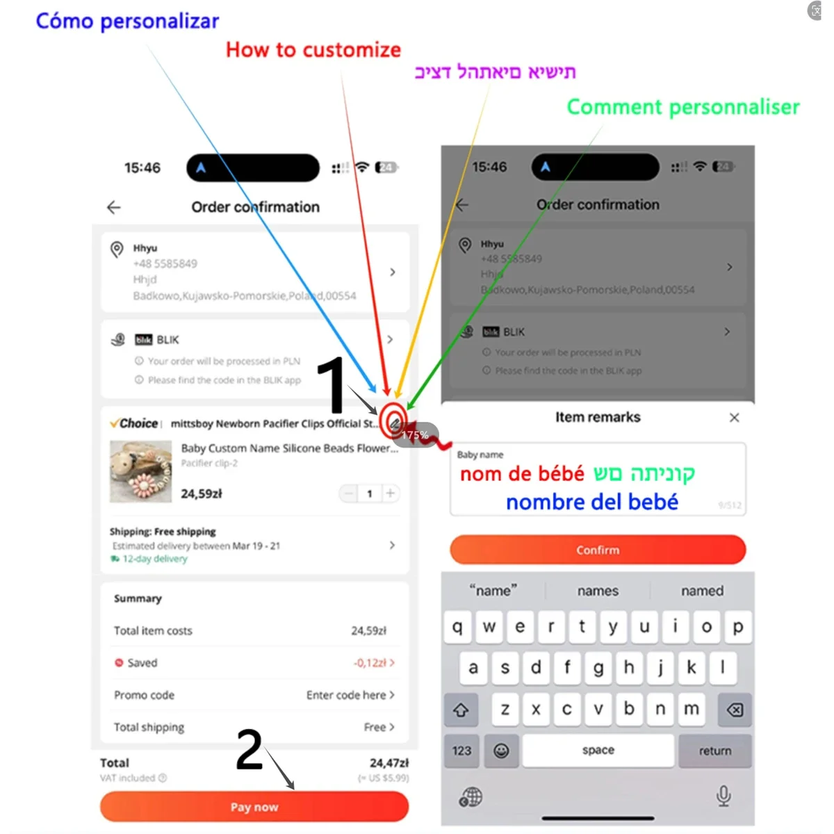 Nome personalizzato Catena per - Baby Food Teether recensione e prezzo