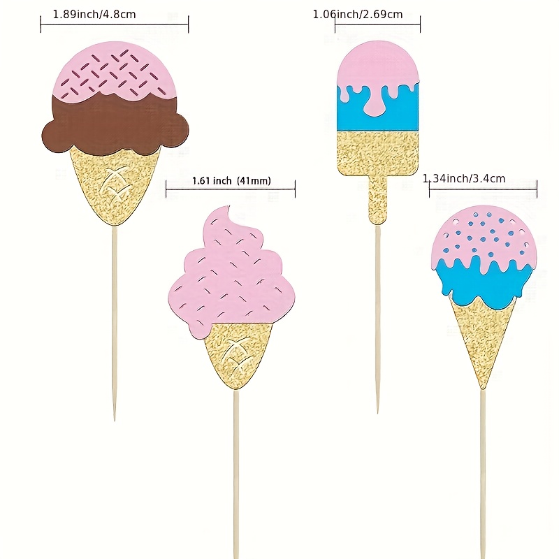 12 topper per cupcake a forma  - Baby Food Dessert recensione e prezzo